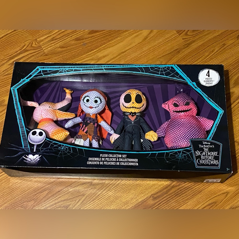 Disney Plush Collector Set with Orange and Purple Characters